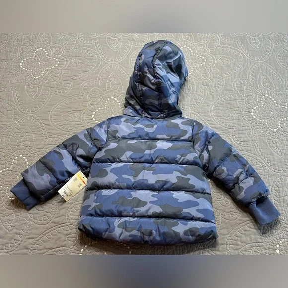Okie Dokie Baby/Toddler Boys Blue Camo Heavyweight Puffer Jacket NWT Var… - Picture 2 of 8